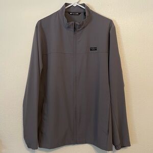Travis Mathew Charcoal Full-Zip Windbreaker